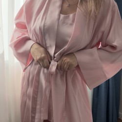 Пижамный комплект с халатом, тенсель